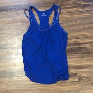 Express Cobalt Blue Racerback Spaghetti Strap Tank